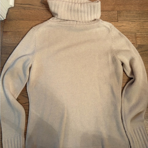 Ann Taylor Cream Cowl Neck Sweater - Picture 3 of 5